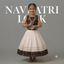 Traditional Twist Girls Navratri Lehenga Choli Set | Ajrakh & Gota Patti