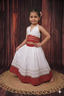 Red Queen Girls Cambric Cotton Lehenga Choli with Ajrakh Patch