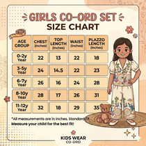 Gajraj Girls Khadi Cotton Co-ord Set with Embroidery